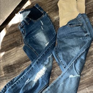 2 pairs of Jessica Simpson maternity jeans